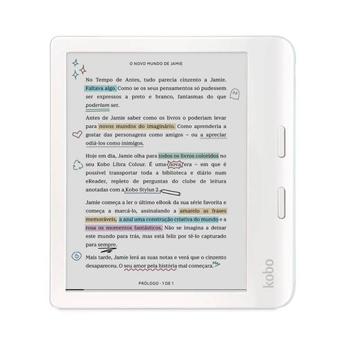 Ereader Kobo Libra Colour - Branco | Darty