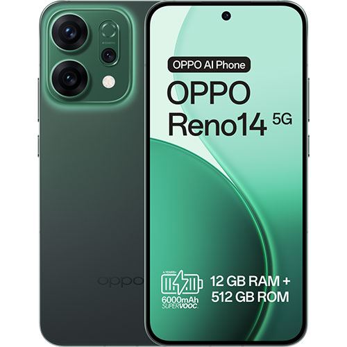 OPPO Reno14 5G グリーン Oppo Reno14 5G - 512GB - Verde Luminoso | Darty