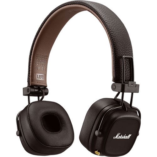 Auscultadores Bluetooth Marshall Major IV - Castanho | Darty