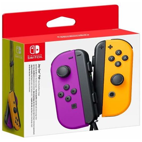 Joy-Con Nintendo Switch (E/D) - Roxo | Laranja Néon