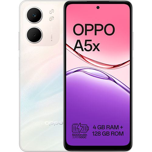Oppo A5x - 128GB - Branco Glaciar | Darty