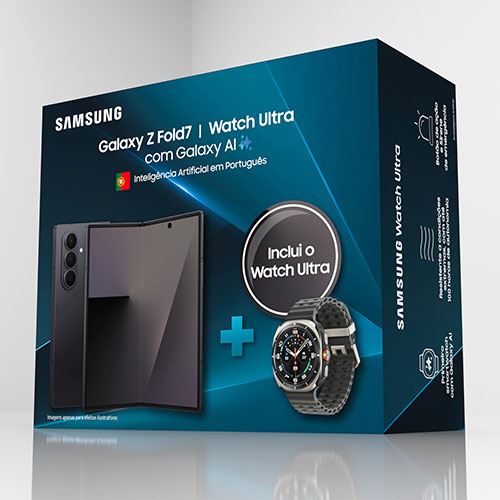 【美品】Galaxy Z Fold7 512GB + Watch Ultra Pack Samsung Galaxy Z Fold7 - 512GB - Preto Noturno + Smartwatch