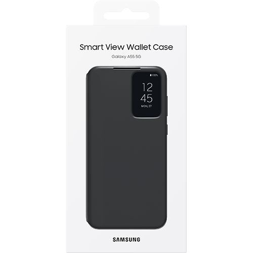 Capa Samsung Smart View Wallet para Galaxy A55 - Preto