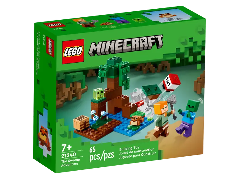 Jogo de Construção LEGO Minecraft - 21240  A Aventura no Pântano