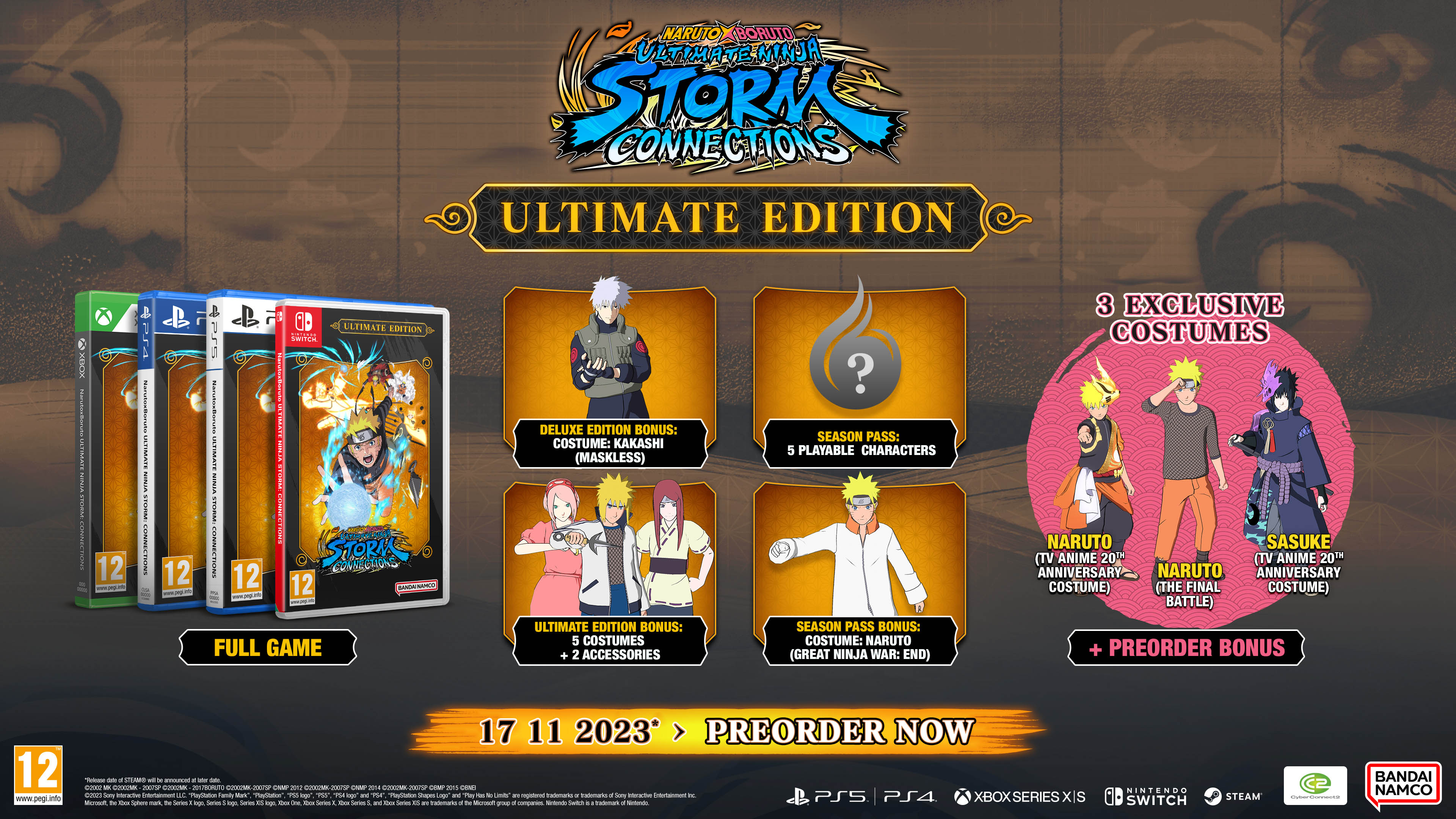 Jogo PS5 Naruto x Boruto Ultimate Ninja Storm : Connections - Ultimate Edition