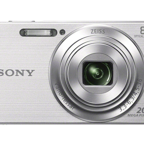 Máquina Fotográfica Sony DSC-W830 Prata - 20 MP | Zoom 8x | 1/2.3" | f3.3-6.3