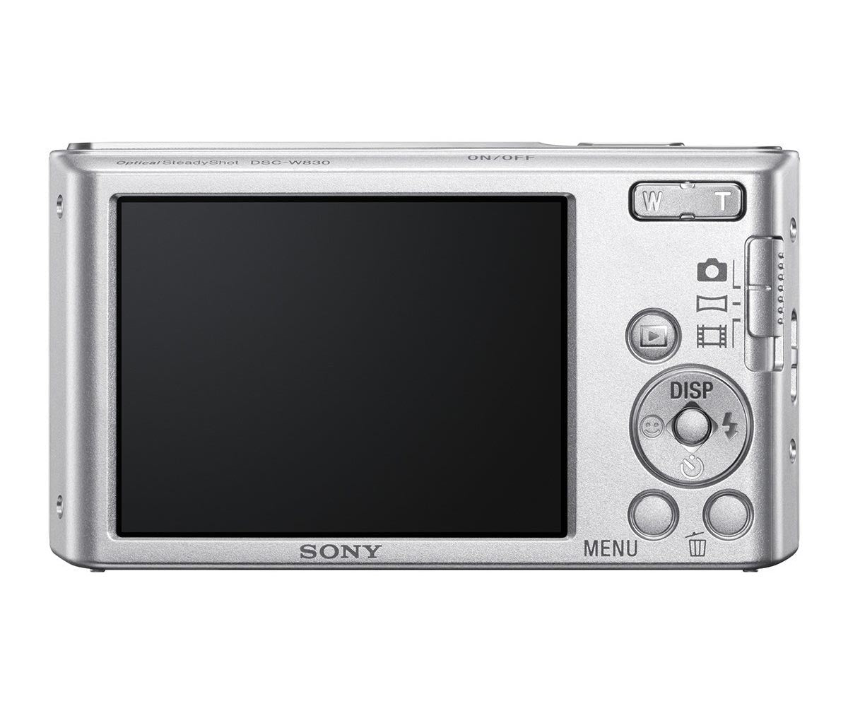 Máquina Fotográfica Sony DSC-W830 Prata - 20 MP | Zoom 8x | 1/2.3" | f3.3-6.3