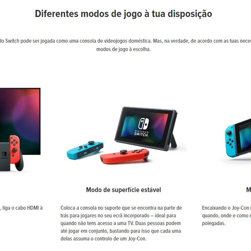 Consola Nintendo Switch Azul/Vermelho Néon + Voucher 35€ Nintendo eShop