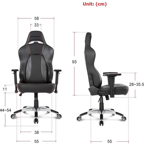 Cadeira Gaming AKRacing Office Obsidian P Carbono
