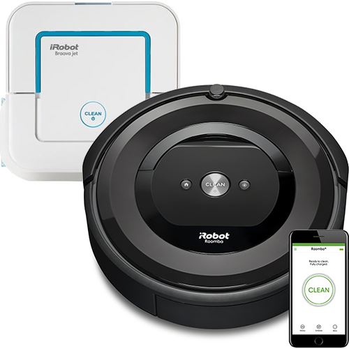 Aspirador Robot iRobot Roomba e5 + Mopa Robótica iRobot Braava Jet 240