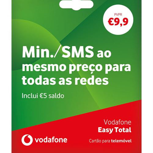Cartão SIM Vodafone Easy Total