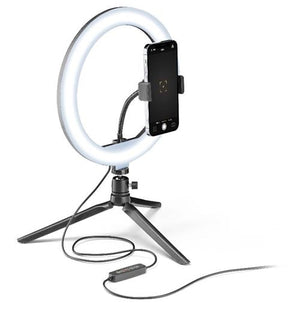 Suporte Cellularline LED Ring Multicolor Com tripé