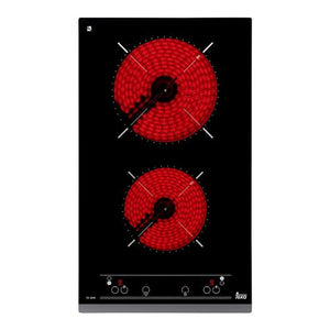 Placa de Vitrocerâmica Teka TZ 3210 | Elétrica | 30 cm | 2 Zonas | Preto
