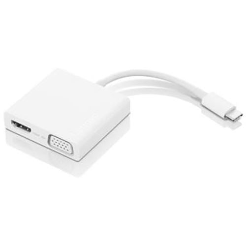Adaptador USB-C Lenovo 3 em 1  GX90T33021- Branco