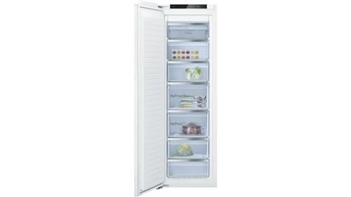 Arca Congeladora Vertical Encastrável Bosch GIN81ACE0 | 177,2x55,8x54,5 cm | 212 L | E | Branco