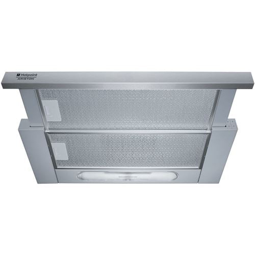 Exaustor Integrado Hotpoint AH 61 CM X /HA | 17,6x60x28,1 cm | 385 m³/h | 71 dB | D | Aço inoxidável