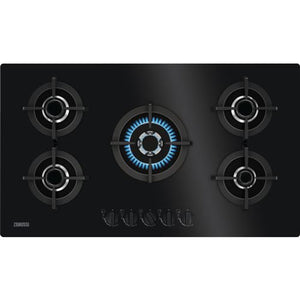 Placa a Gás Zanussi ZGO98520BA | 88 cm | 5 Zonas | Preto