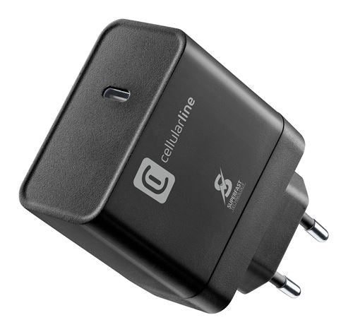 Carregador Cellularline Dual Super Fast Charger USB-C 65W