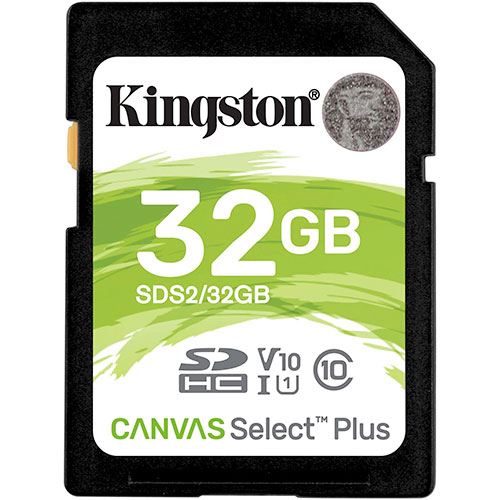 Cartão de Memória SDHC Kingston Canvas Select Plus - 32GB