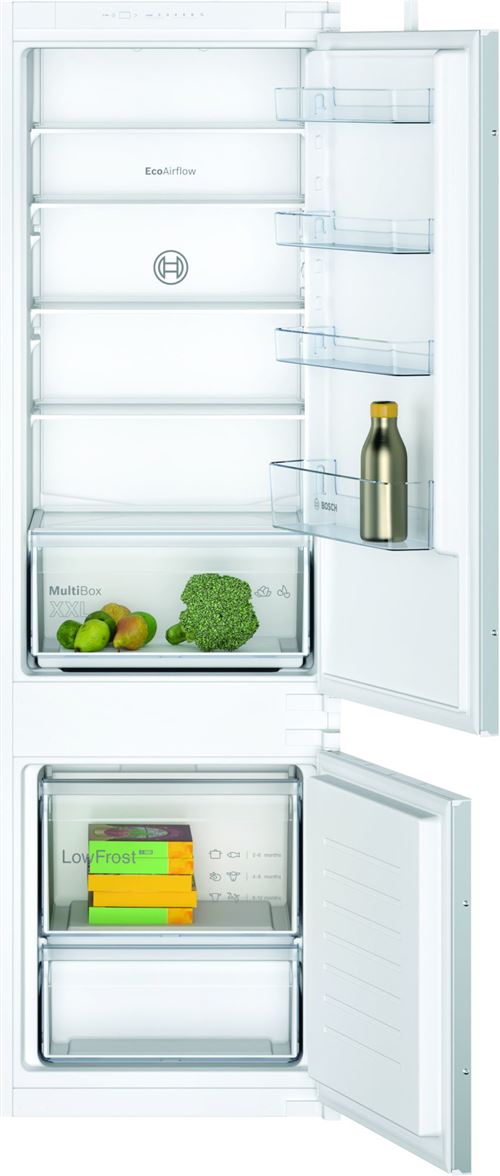 Frigorífico Combinado Encastrável Bosch KIV87NSF0 | 177,2x54,1x54,8 cm | 200 L | F | Branco
