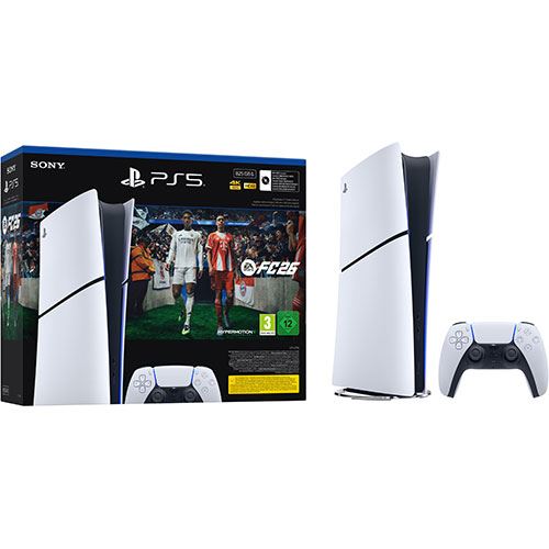 Consola PlayStation 5 Slim Digital 825GB Jogo EA Sports FC 26 Consola PlayStation 5 Slim Digital 825GB Jogo EA Sports FC 26