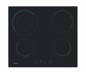 Placa de Vitrocerâmica Candy Timeless CH64DCT | Elétrica | 59 cm | 4 Zonas | Preto