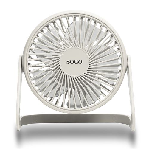 Mini Ventoinha de Mesa Sogo VEN-SS-21401-W - Branco