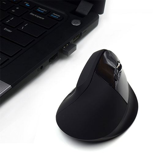 Rato Ergonómico Vertical Ewent Wireless - Preto