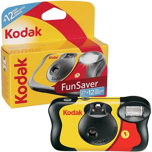 Kodak FunSaver 39 Câmara Descartável, 39 Exposições, Multicolor, Flash Incorporado