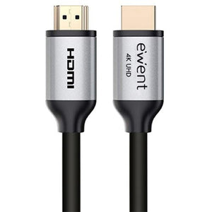 Cabo Ewent HDMI 2.0 com Ethernet 4K-60HZ 1.8M - Preto