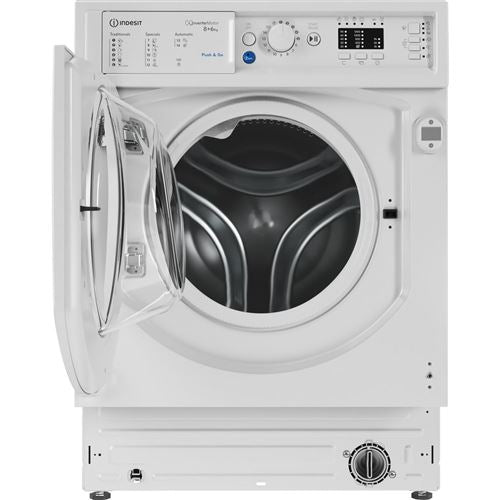 Máquina de Lavar e Secar Roupa Indesit BI WDIL 861284 EU | Encastrável | 8/6 Kg | 1200 RPM | D | Branco