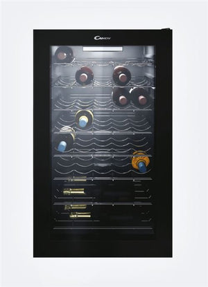 Cave de Vinho Candy CWC 150 EM/N | 84,5x49x55 cm | 41 Garrafas | G | Preto