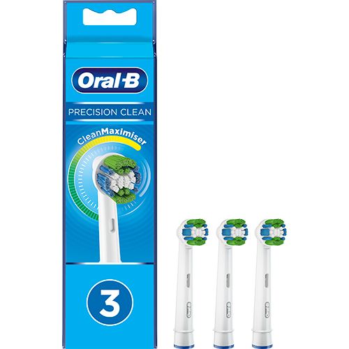 Recargas para Escovas de Dentes Elétrica Oral-B Precision Clean com Clean Maximiser - 3 Uni.