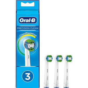 Recargas para Escovas de Dentes Elétrica Oral-B Precision Clean com Clean Maximiser - 3 Uni.