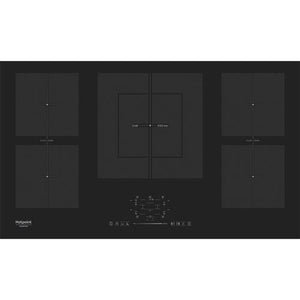 Placa de Indução Hotpoint KIF 952 BXLD B | Elétrica | 86 cm | 5 Zonas | Preto