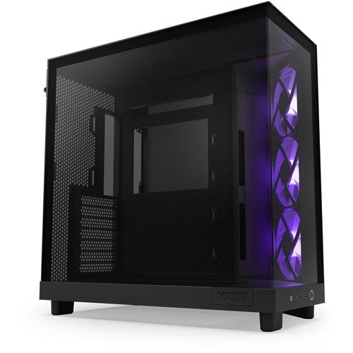Caixa ATX NZXT H6 Flow - RGB - Preta + Vidro Temperado | Darty
