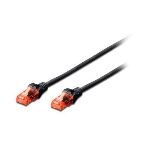 Cabo de Rede Ewent RJ45 Cat6 - Preto - 1.0m