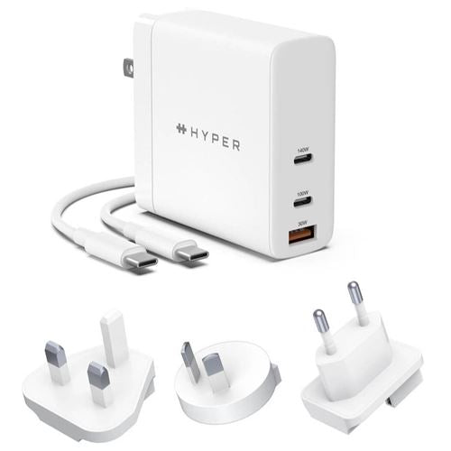Carregador Targus 1x USB-A / 2x USB-C 140W Branco
