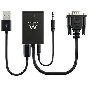 Conversor Ewent VGA-15PIN para HDMI / Jack 3.5mm