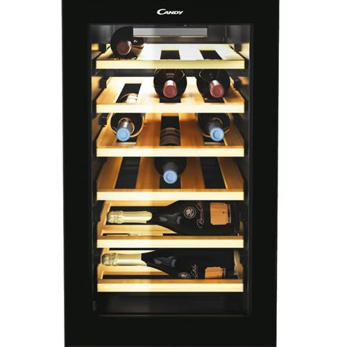Cave de Vinho Candy CWC 021 ELSP/N | 70x40x55 cm | 21 Garrafas | G | Preto