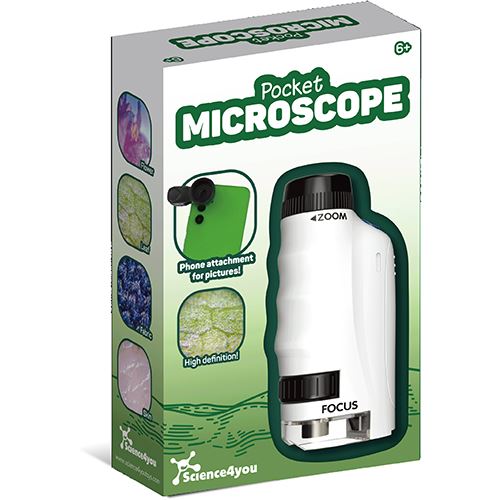 Microscópio de Bolso Branco - STEM - Science4you | Darty