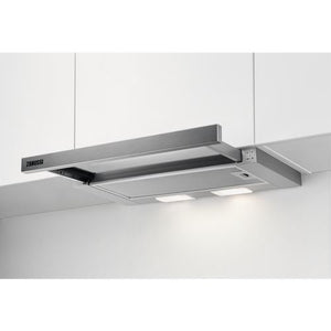 Exaustor Integrado Zanussi ZFP216S | 59,8x28,4 cm | 330 m³/h | 64 dB | C | Aço inoxidável