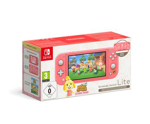 Nintendo Switch Lite Coral + Animal Crossing