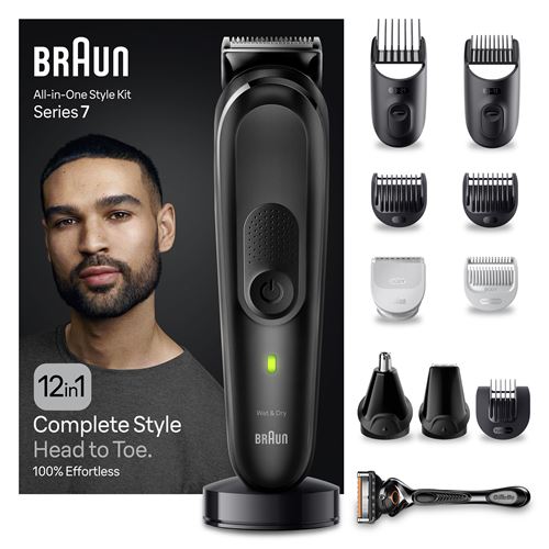 Aparador de Barba Braun All In One Serie 7 MGK7460 - Preto