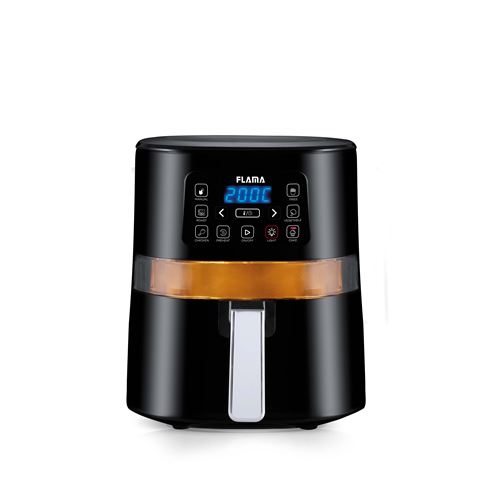 Fritadeira sem óleo com janela Flama AirFryer - 4.5 L - Preto