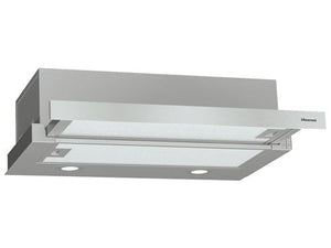 Exaustor Telescópico Hisense CH6TL4BX | 60x30,6 cm | 450 m³/h | 71 dB | C | Aço inoxidável