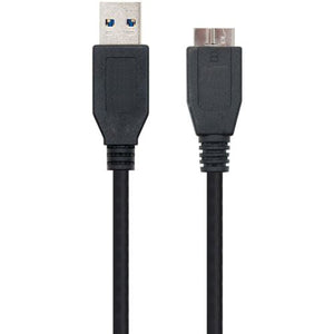 Cabo Ewent USB-A/M para Micro USB-B/M 1M - Preto
