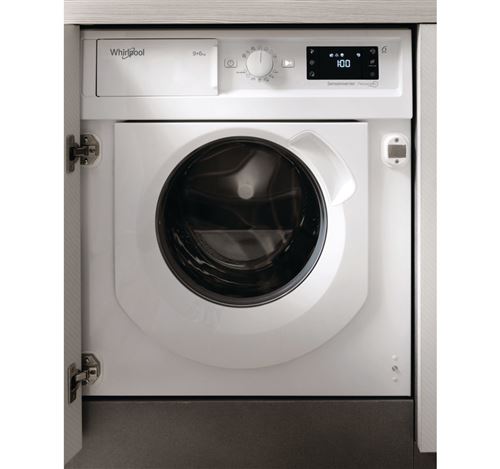 Máquina de Lavar e Secar Roupa Whirlpool BI WDWG 961484 EU | Encastrável | 9/6 Kg | 1400 RPM | D | Branco