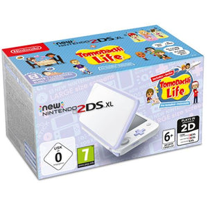 New Nintendo 2DS XL Branco + Lavanda + Tomodachi Life (pré-instalado)