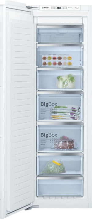 Arca Congeladora Vertical Encastrável Bosch GIN81AEF0 | 177,2x55,8x54,5 cm | 212 L | F | Branco